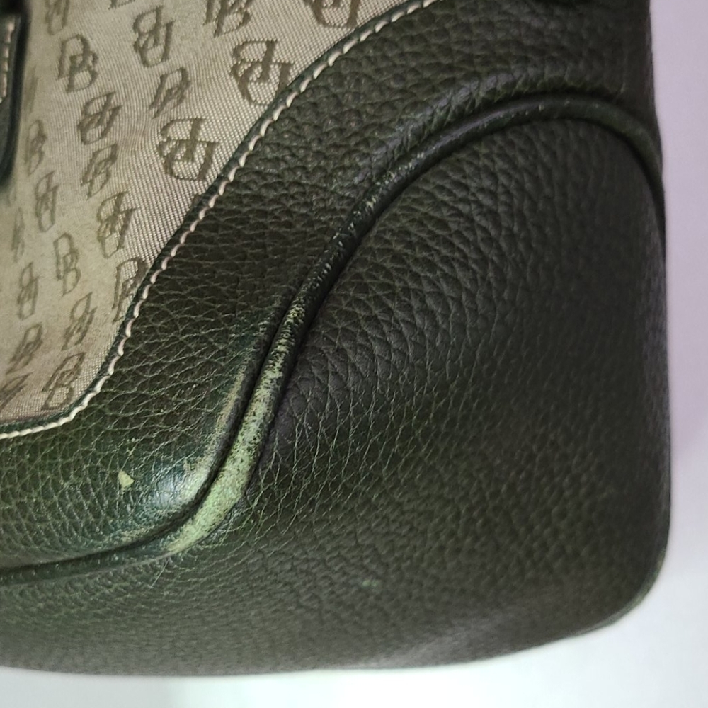 Vintage Dooney & Bourke green monogram bag - Picture 5 of 12